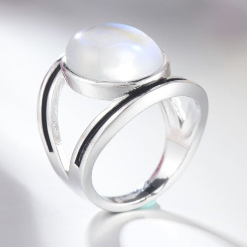 🎉Moonstone Vintage Chunky Ring - Picture 3 of 4